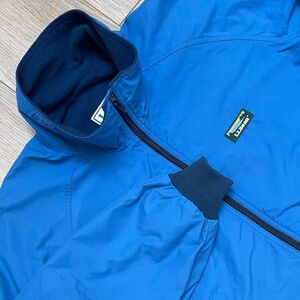 Vintage L.L.Bean Warm-Up Fleece-Lined Jacket 1990s Men’s XL** Bomber Style Blue